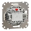 Schneider Electric SDD112166L váltókapcsoló (106), bézs burkolattal, kék jelzőfénnyel, rugós bekötés, kerét nélkül, süllyesztett, 16A 250V IP20 (Sedna Design / Elements)