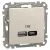 Schneider Electric SDD112405 Dupla USB töltő A+C típusú 3A - 21W, bézs burkolattal, keret nélkül, csavaros bekötés (Sedna Design / Elements)