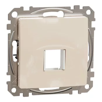   Schneider Electric SDD112421 Egyes adapter Keystone (RJ45, RJ11, HDMI, VGA) csatlakozóhoz, bézs burkolattal, keret nélkül (Sedna Design / Elements)