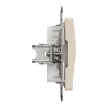 Schneider Electric SDD112421 Egyes adapter Keystone (RJ45, RJ11, HDMI, VGA) csatlakozóhoz, bézs burkolattal, keret nélkül (Sedna Design / Elements)