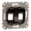 Schneider Sedna SDD112444C 2xRJ45 adapter AMP, Molex és Keline betétekhez bézs