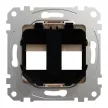 Schneider Sedna SDD112444C 2xRJ45 adapter AMP, Molex és Keline betétekhez bézs