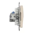 Schneider Sedna SDD112461S 1x RJ45 Cat6 STP adatcsatlakozó aljzat bézs