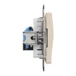 Schneider Sedna SDD112461 1x RJ45 Cat6 UTP adatcsatlakozó aljzat bézs