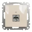 Schneider Electric SDD112466S Informatikai csatlakozóaljzat 1xRJ45, Cat6A STP, bézs burkolattal, keret nélkül, csavaros bekötés (Sedna Design / Elements)