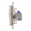 Schneider Electric SDD112466S Informatikai csatlakozóaljzat 1xRJ45, Cat6A STP, bézs burkolattal, keret nélkül, csavaros bekötés (Sedna Design / Elements)