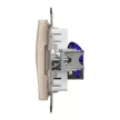 Schneider Sedna SDD112466 1x RJ45 Cat6A UTP adatcsatlakozó aljzat bézs