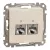 Schneider Sedna SDD112467S 2x RJ45 Cat6A STP adatcsatlakozó aljzat bézs