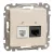 Schneider Electric SDD112468 kombinált csatlakozóaljzat 1xRJ45 + 1xRJ11 (informatikai UTP cat6 + telefon) bézs burkolattal, keret nélkül, csavaros bekötés (Sedna Design / Elements)