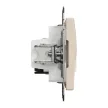 Schneider Sedna SDD112468 RJ11 RJ45 Cat6 UTP kombinált aljzat bézs