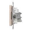 Schneider Electric SDD112471 végzáró TV csatlakozóaljzat 4 dB, bézs burkolattal, keret nélkül, csavaros bekötés (Sedna Design / Elements)
