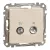 Schneider Electric SDD112474R átmenő TV-Rádió csatlakozóaljzat 7 dB(TV) 10 dB(Rádió) , bézs burkolattal, keret nélkül, csavaros bekötés (Sedna Design / Elements)