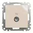 Schneider Electric SDD112474 átmenő TV csatlakozóaljzat 7 dB, bézs burkolattal, keret nélkül, csavaros bekötés (Sedna Design / Elements)