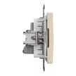 Schneider Electric SDD112474 átmenő TV csatlakozóaljzat 7 dB, bézs burkolattal, keret nélkül, csavaros bekötés (Sedna Design / Elements)
