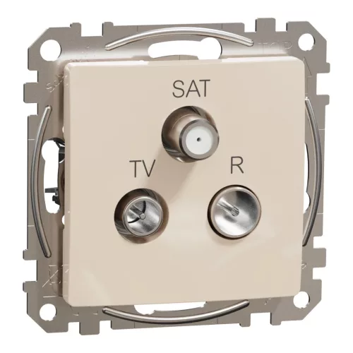 Schneider Sedna SDD112484 TV/R/SAT aljzat átmenő 7 dB bézs