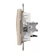 Schneider Sedna SDD112491 1x RJ11 telefonaljzat bézs süllyesztett