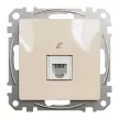 Schneider Sedna SDD112491 1x RJ11 telefonaljzat bézs süllyesztett