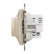 Schneider Electric SDD112502 Forgatógombos LED fényerő-szabályozó, univerzális 5-200 W, 230 V AC, bézs burkolattal, keret nélkül, csavaros bekötés (Sedna Design / Elements)