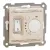 Schneider Electric SDD112507 Szobatermosztát padlófűtéshez, bézs burkolattal, keret nélkül, 16 A 230 V AC, csavaros bekötés (Sedna Design / Elements)