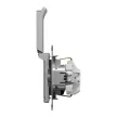 Schneider Electric SDD113023 földelt csatlakozóaljzat (dugalj), biztonsági zsaluval (gyermekvédelemmel), csapófedéllel, 2P+F, alumínium burkolattal, csavaros bekötés, keret nélkül, süllyesztett, 16A 250V IP20 (Sedna Design / Elements)