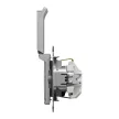 Schneider Electric SDD113024 földelt csatlakozóaljzat (dugalj), biztonsági zsaluval (gyermekvédelemmel), csapófedéllel, 2P+F, alumínium burkolattal, rugós bekötés, keret nélkül, süllyesztett, 16A 250V IP20 (Sedna Design / Elements)