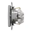 Schneider Electric SDD113025 földelt csatlakozóaljzat (dugalj), 2P+F, alumínium burkolattal, csavaros bekötés, keret nélkül, süllyesztett, 16A 250V IP20 (Sedna Design / Elements)