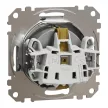 Schneider Electric SDD113025 földelt csatlakozóaljzat (dugalj), 2P+F, alumínium burkolattal, csavaros bekötés, keret nélkül, süllyesztett, 16A 250V IP20 (Sedna Design / Elements)