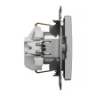 Schneider Electric SDD113025 földelt csatlakozóaljzat (dugalj), 2P+F, alumínium burkolattal, csavaros bekötés, keret nélkül, süllyesztett, 16A 250V IP20 (Sedna Design / Elements)