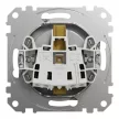 Schneider Electric SDD113025 földelt csatlakozóaljzat (dugalj), 2P+F, alumínium burkolattal, csavaros bekötés, keret nélkül, süllyesztett, 16A 250V IP20 (Sedna Design / Elements)