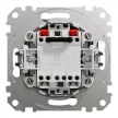 Schneider Electric SDD113104 redőnykapcsoló, alumínium burkolattal, rugós bekötés, kerét nélkül, süllyesztett, 10A 250V IP20 (Sedna Design / Elements)