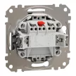 Schneider Electric SDD113105 csillárkapcsoló (105), alumínium burkolattal, rugós bekötés, kerét nélkül, süllyesztett, 10A 250V IP20 (Sedna Design / Elements)