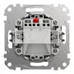 Schneider Electric SDD113105 csillárkapcsoló (105), alumínium burkolattal, rugós bekötés, kerét nélkül, süllyesztett, 10A 250V IP20 (Sedna Design / Elements)