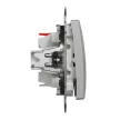 Schneider Electric SDD113106 váltókapcsoló (106), alumínium burkolattal, rugós bekötés, keret nélkül, süllyesztett, 10A 250V IP20 (Sedna Design / Elements)