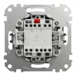 Schneider Electric SDD113106 váltókapcsoló (106), alumínium burkolattal, rugós bekötés, keret nélkül, süllyesztett, 10A 250V IP20 (Sedna Design / Elements)