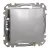 Schneider Electric SDD113107 keresztkapcsoló (107), alumínium burkolattal, rugós bekötés, kerét nélkül, süllyesztett, 10A 250V IP20 (Sedna Design / Elements)