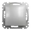 Schneider Electric SDD113107 keresztkapcsoló (107), alumínium burkolattal, rugós bekötés, kerét nélkül, süllyesztett, 10A 250V IP20 (Sedna Design / Elements)