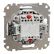 Schneider Electric SDD113107 keresztkapcsoló (107), alumínium burkolattal, rugós bekötés, kerét nélkül, süllyesztett, 10A 250V IP20 (Sedna Design / Elements)
