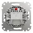 Schneider Electric SDD113111 egypólusú nyomó (N101), alumínium burkolattal, rugós bekötés, kerét nélkül, süllyesztett, 10A 250V IP20 (Sedna Design / Elements)