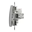 Schneider Electric SDD113111 egypólusú nyomó (N101), alumínium burkolattal, rugós bekötés, kerét nélkül, süllyesztett, 10A 250V IP20 (Sedna Design / Elements)