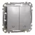 Schneider Electric SDD113114 redőnynyomó, alumínium burkolattal, rugós bekötés, kerét nélkül, süllyesztett, 10A 250V IP20 (Sedna Design / Elements)