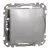 Schneider Electric SDD113116 váltóérintkezős nyomó (N106), alumínium burkolattal, rugós bekötés, kerét nélkül, süllyesztett, 10A 250V IP20 (Sedna Design / Elements)