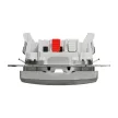 Schneider Electric SDD113116 váltóérintkezős nyomó (N106), alumínium burkolattal, rugós bekötés, kerét nélkül, süllyesztett, 10A 250V IP20 (Sedna Design / Elements)