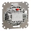 Schneider Electric SDD113116 váltóérintkezős nyomó (N106), alumínium burkolattal, rugós bekötés, kerét nélkül, süllyesztett, 10A 250V IP20 (Sedna Design / Elements)