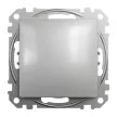 Schneider Electric SDD113116 váltóérintkezős nyomó (N106), alumínium burkolattal, rugós bekötés, kerét nélkül, süllyesztett, 10A 250V IP20 (Sedna Design / Elements)