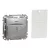 Schneider Electric SDD113121 kártyás kapcsoló, alumínium burkolattal, rugós bekötés, kerét nélkül, süllyesztett, 10A 250V IP20 (Sedna Design / Elements)
