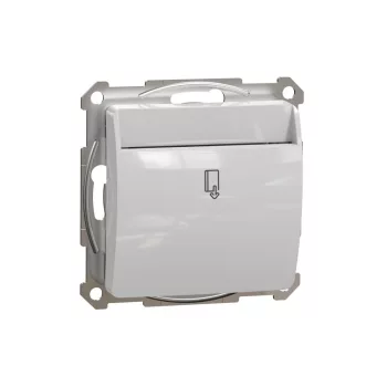   Schneider Electric SDD113121E kártyás kapcsoló 10 mp késleltetéssel, alumínium burkolattal, csavaros bekötés, kerét nélkül, süllyesztett, 8A 250V IP20 (Sedna Design / Elements)
