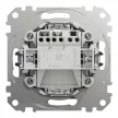 Schneider Electric SDD113121 kártyás kapcsoló, alumínium burkolattal, rugós bekötés, kerét nélkül, süllyesztett, 10A 250V IP20 (Sedna Design / Elements)