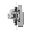 Schneider Electric SDD113121 kártyás kapcsoló, alumínium burkolattal, rugós bekötés, kerét nélkül, süllyesztett, 10A 250V IP20 (Sedna Design / Elements)