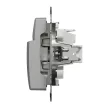 Schneider Electric SDD113121 kártyás kapcsoló, alumínium burkolattal, rugós bekötés, kerét nélkül, süllyesztett, 10A 250V IP20 (Sedna Design / Elements)