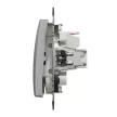 Schneider Electric SDD113131 egypólusú nyomó (N101), alumínium burkolattal, csengőjellel, rugós bekötés, kerét nélkül, süllyesztett, 10A 250V IP20 (Sedna Design / Elements)